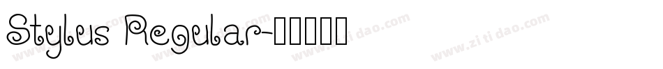 Stylus Regular字体转换